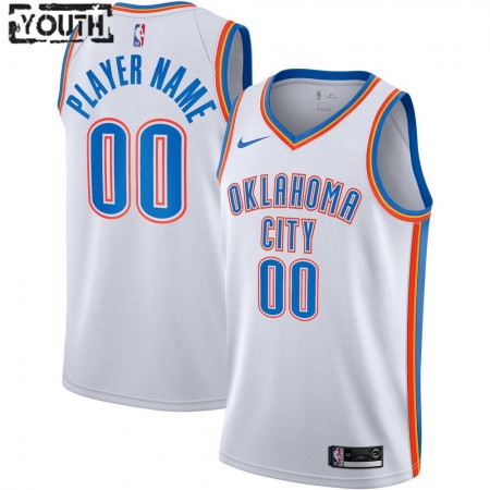 Kinder NBA Oklahoma City Thunder Trikot Benutzerdefinierte Nike 2020-2021 Association Edition Swingman
